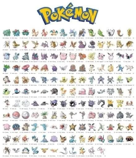 STL - 01 generacion pokemon 1 151