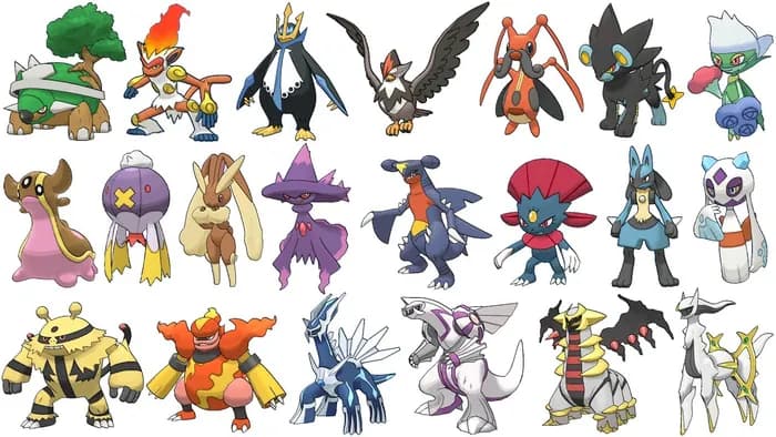 STL - 04 generacion pokemon 387-493 render 3