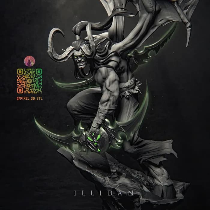 STL - 3d stl world of warcraft illidan