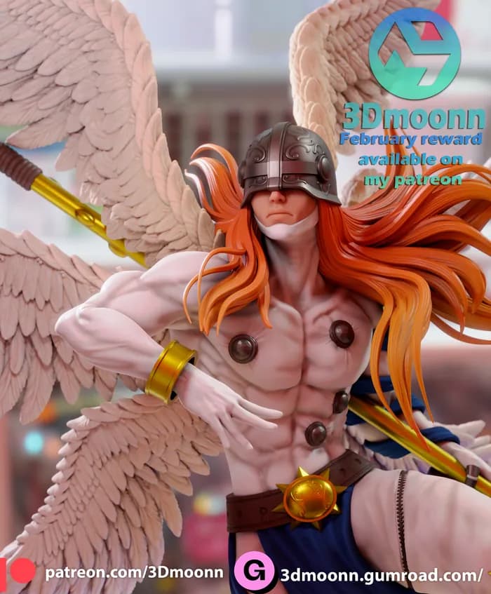 STL - 3dmoonn angemon