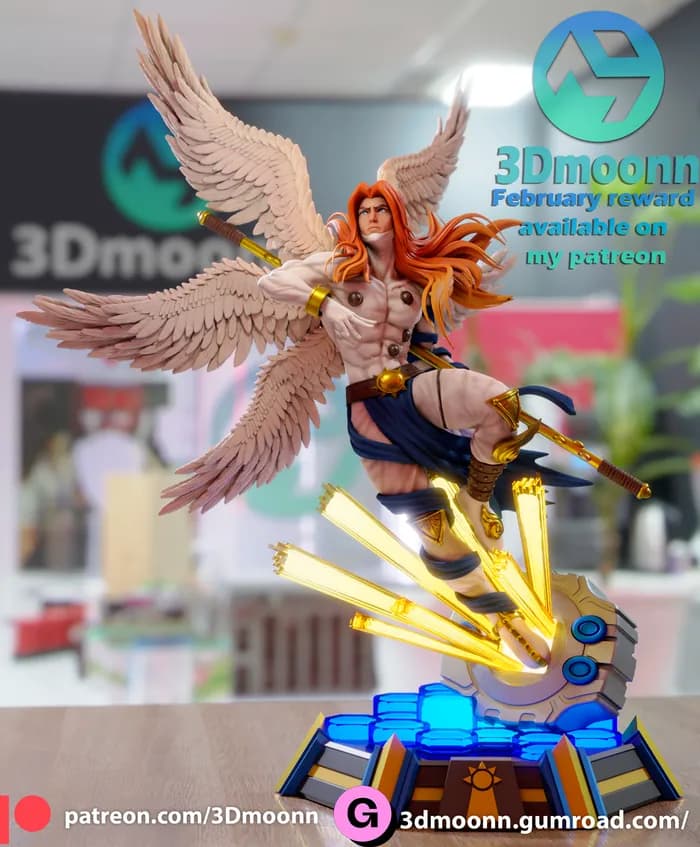 STL - 3dmoonn angemon render 4