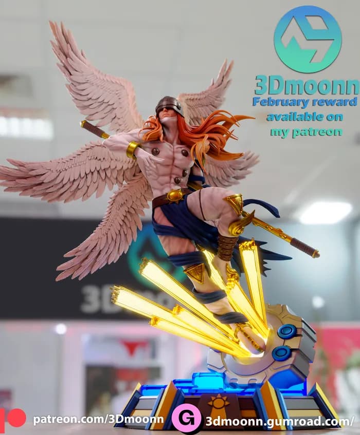 STL - 3dmoonn angemon render 5