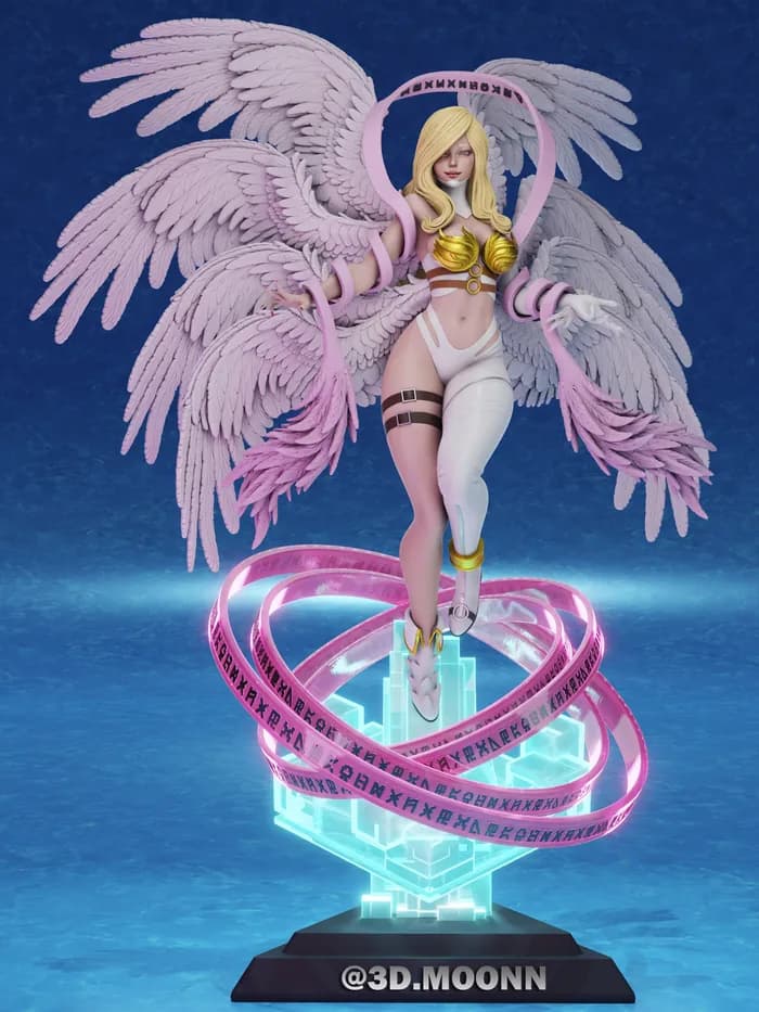 STL - 3dmoonn angewomon digimon render 2