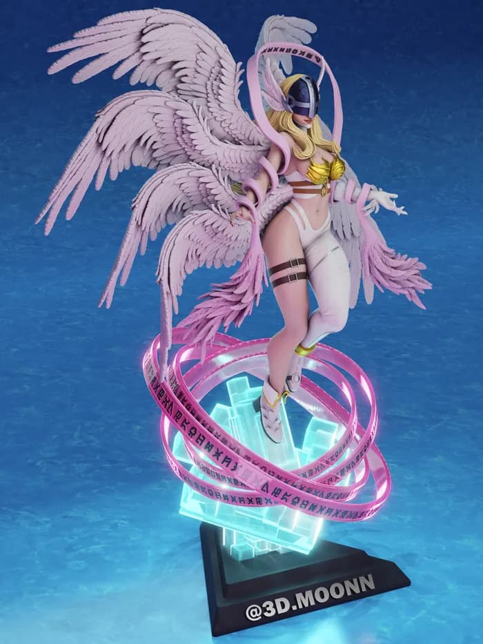 STL - 3dmoonn angewomon digimon render 3