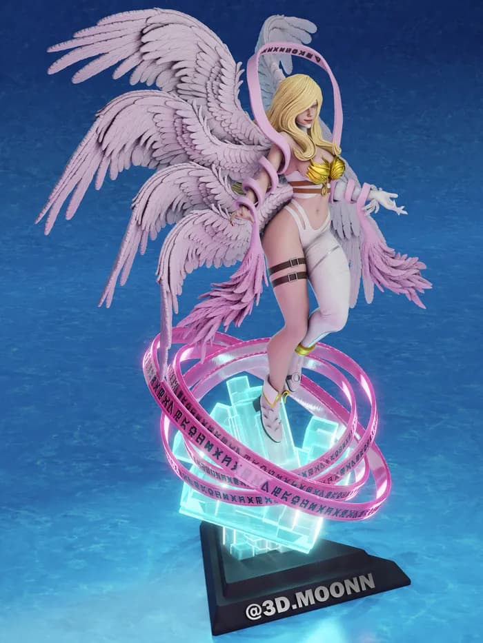 STL - 3dmoonn angewomon digimon render 4