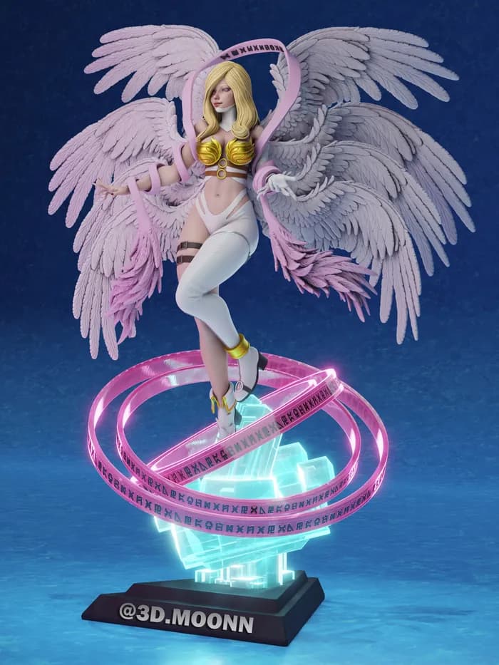 STL - 3dmoonn angewomon digimon render 5