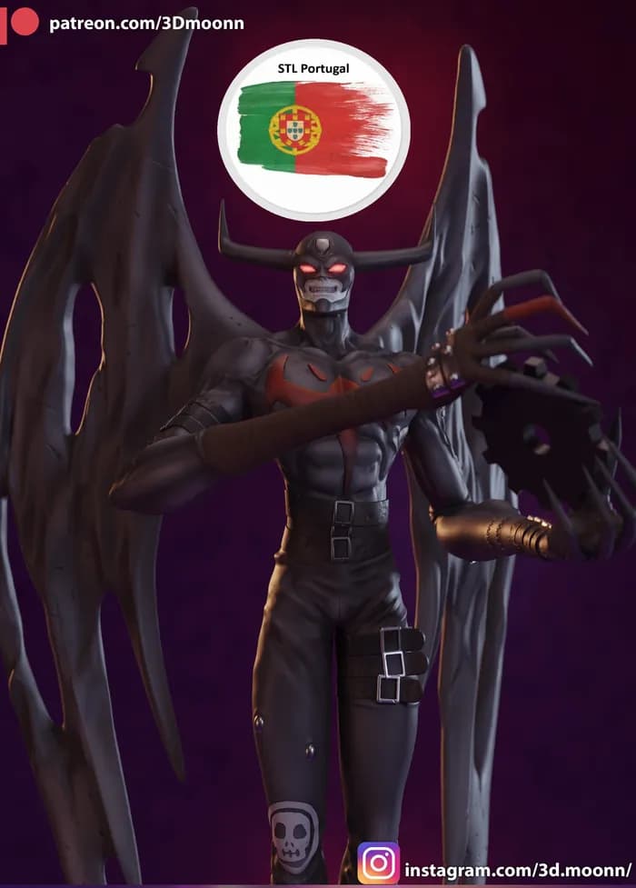 STL - 3dmoonn devimon from digimon adventure