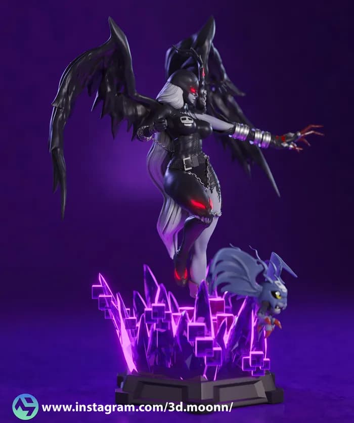 STL - 3dmoonn lady devimon render 3