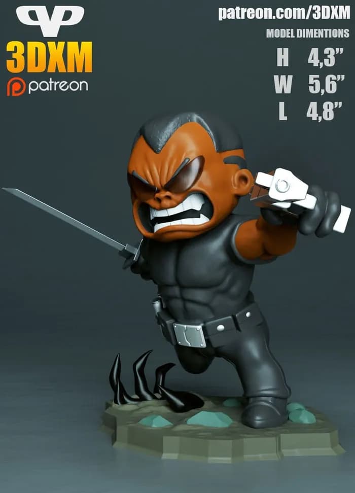 STL - 3dxm blade chibi