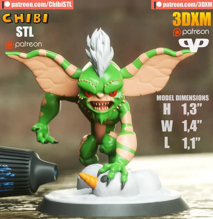 STL - 3dxm gremlin chibi
