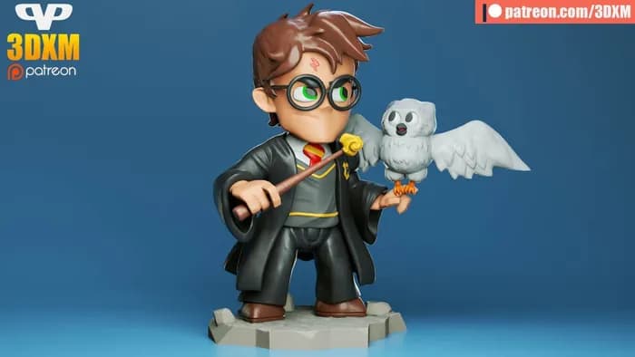 STL - 3dxm harry potter chibi