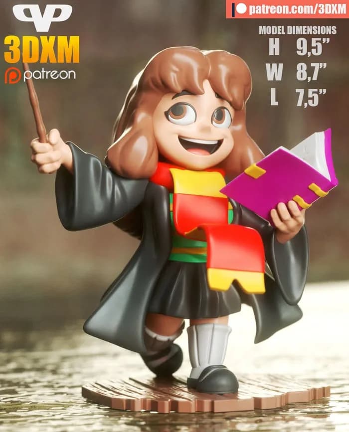 STL - 3dxm hermiona chibi