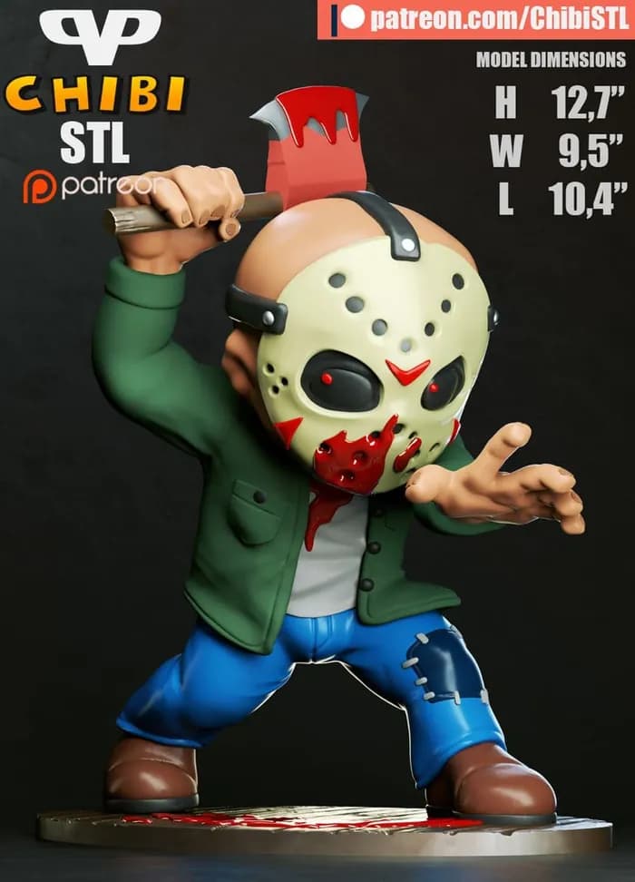 STL - 3dxm jason voorhees chibi