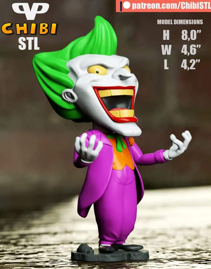 STL - 3dxm joker chibi