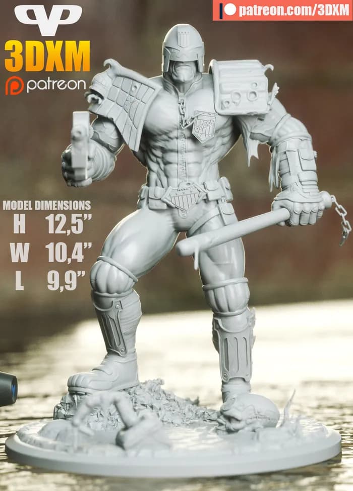STL - 3dxm judge dredd