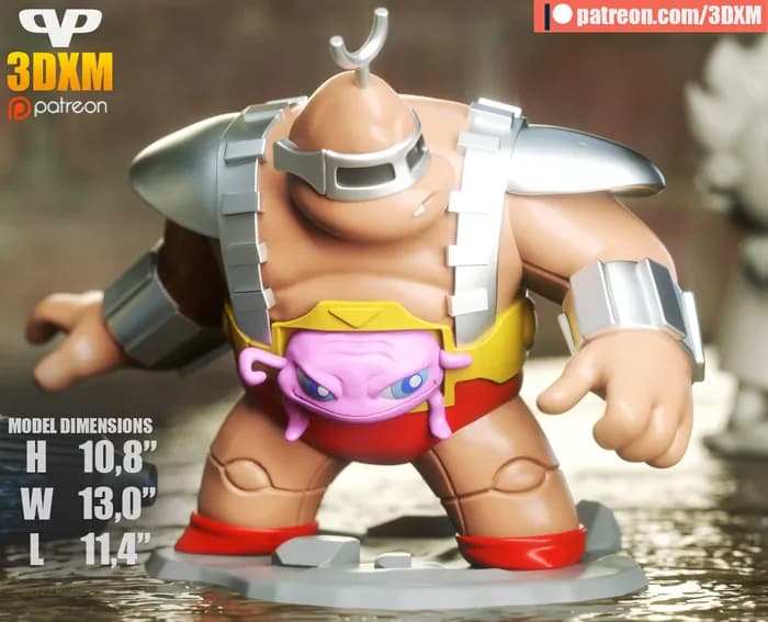 STL - 3dxm krang chibi