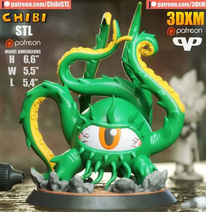 STL - 3dxm marvel united gorath chibi