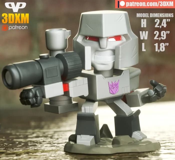 STL - 3dxm megatron chibi