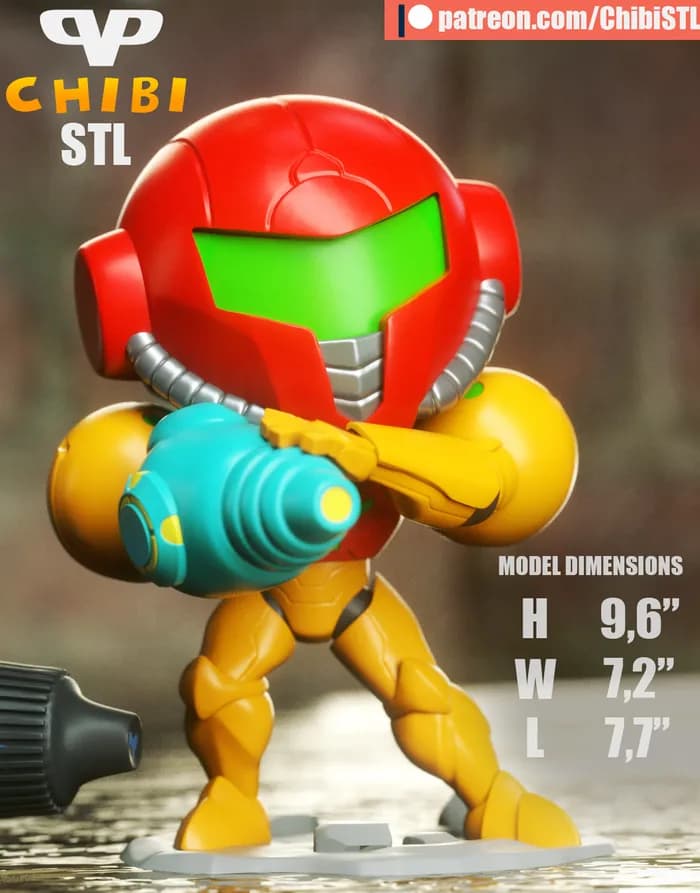 STL - 3dxm metroid prime chibi