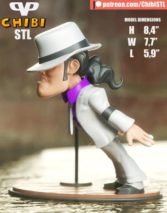 STL - 3dxm michael jackson chibi