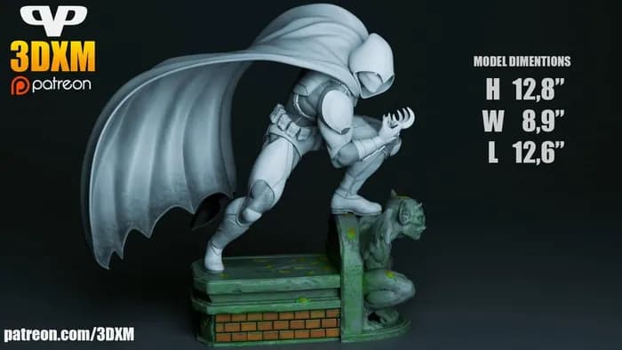STL - 3dxm moon knight