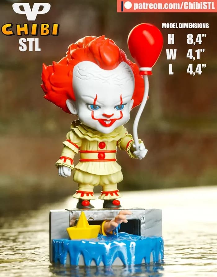 STL - 3dxm pennywise chibi