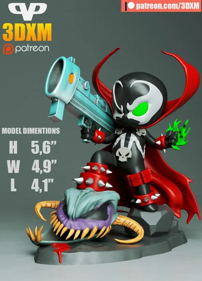 STL - 3dxm spawn chibi