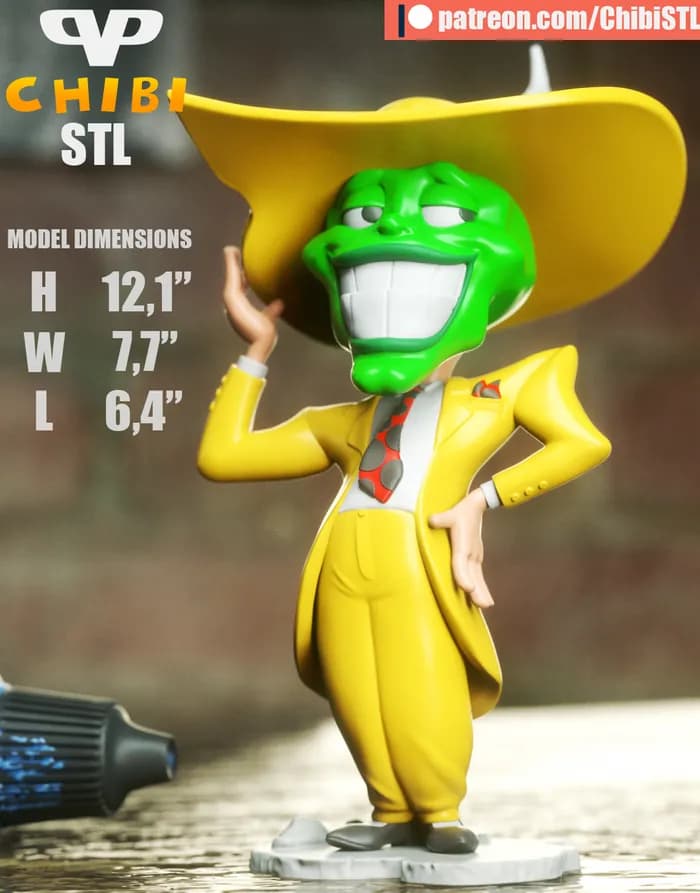 STL - 3dxm the mask chibi