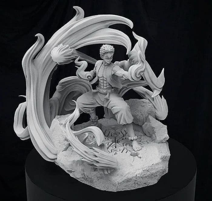 STL - akaza from demon slayer