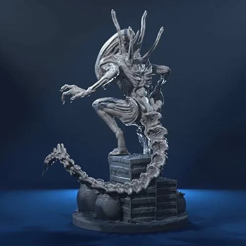 STL - alien xenomorph render 3