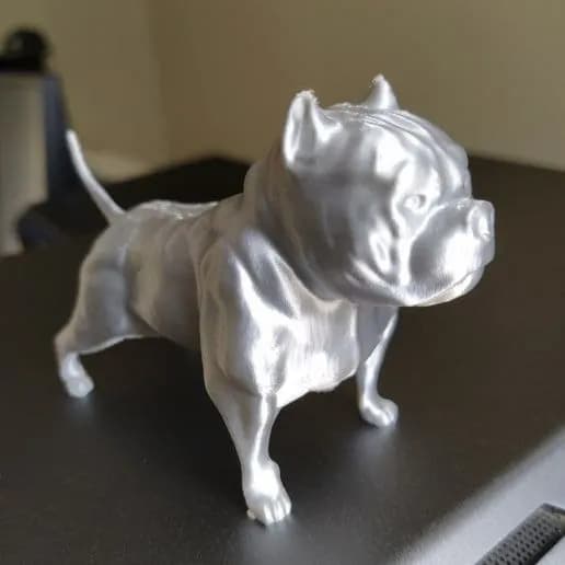 STL - american bully dog render 1