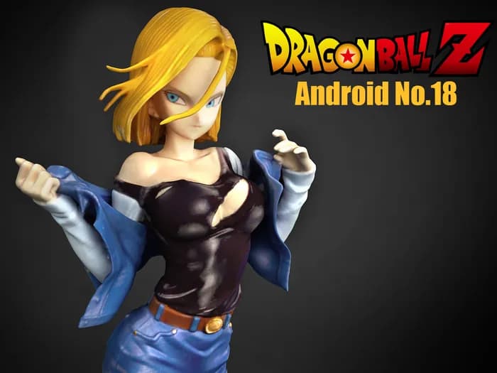 STL - android 18 hq