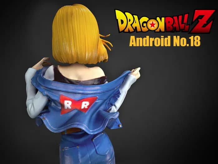 STL - android 18 hq render 2