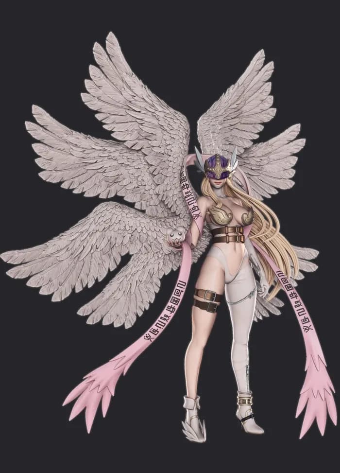STL - angewomon digimon render 2
