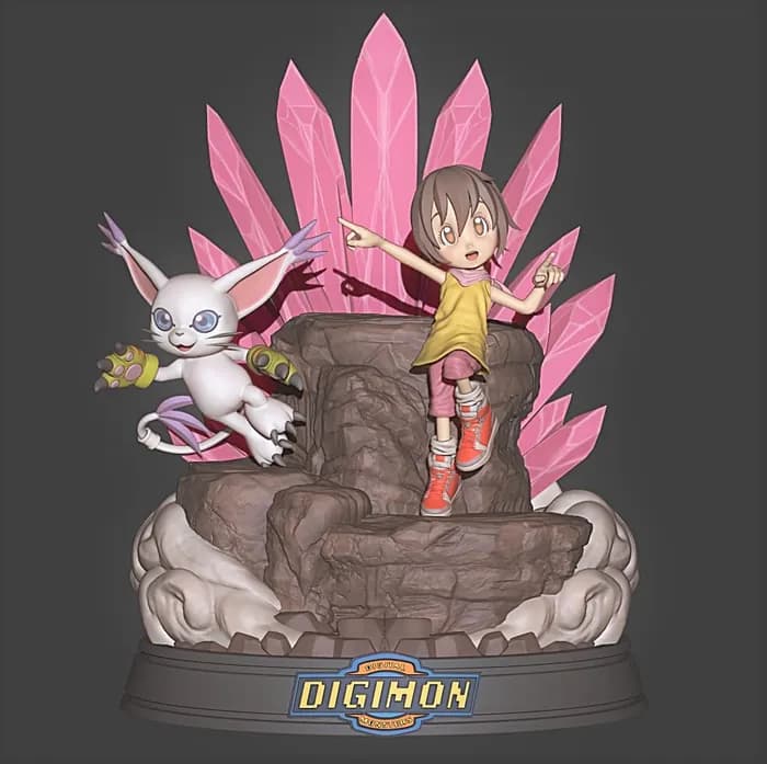 STL - angewomon digimon render 4