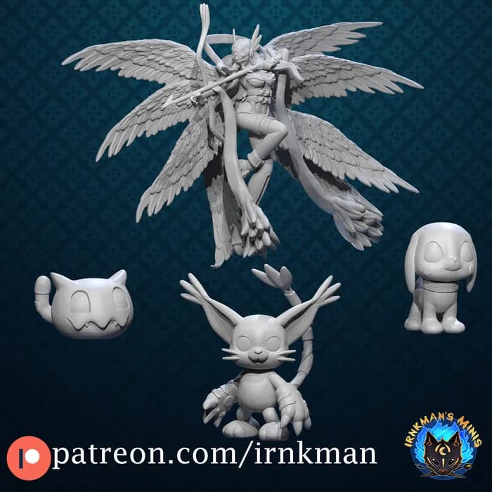 STL - angewomon digivolution line irnkman