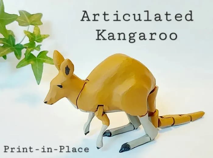 STL - articulated kangaroo