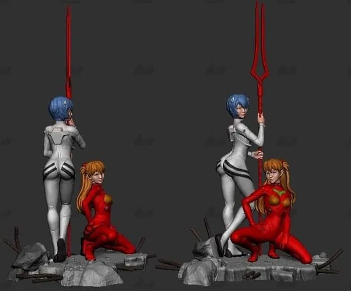 STL - asuka and rei