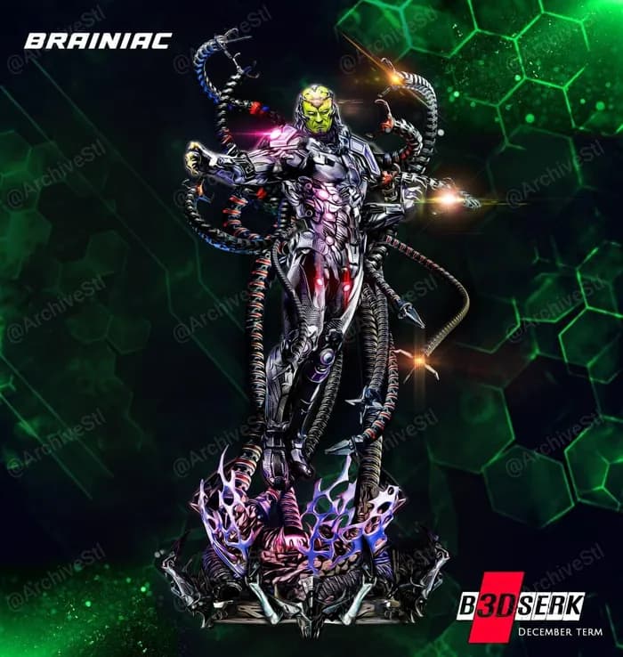 STL - b3dserk brainiac sculpture