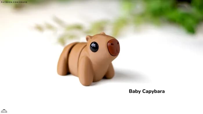 STL - baby capibara