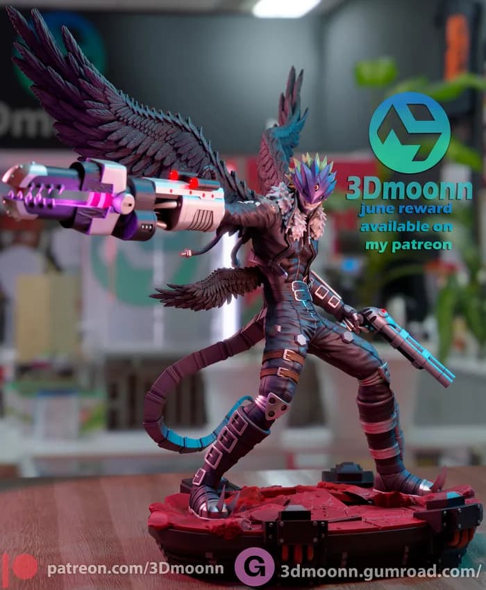 STL - beelzemon digimon tamers 3dmoonn