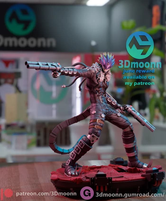 STL - beelzemon digimon tamers 3dmoonn render 3