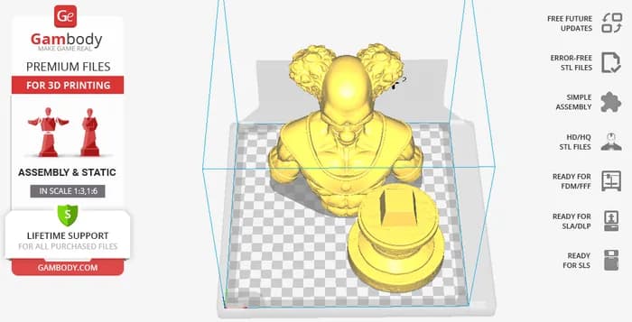 STL - belmod bust render 2