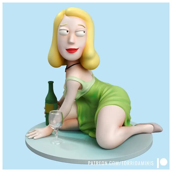 STL - beth rick and morty