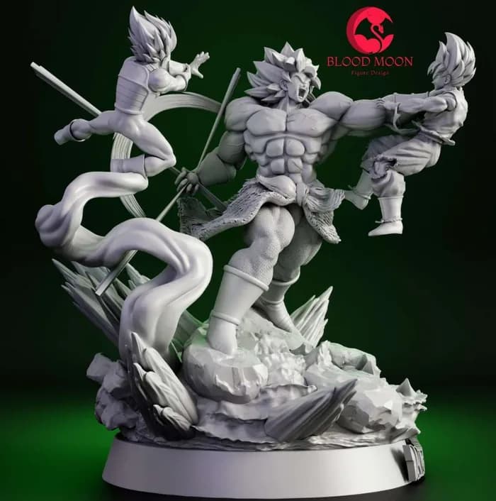 STL - blood moon – broly diorama