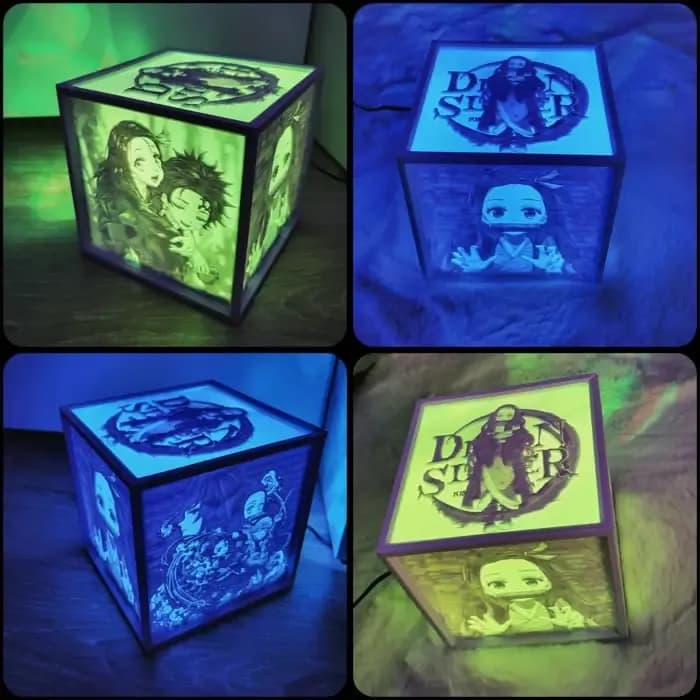 STL - box lithophanie demon slayer