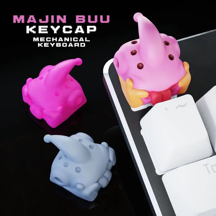 STL - buu fat stem keycap render 2