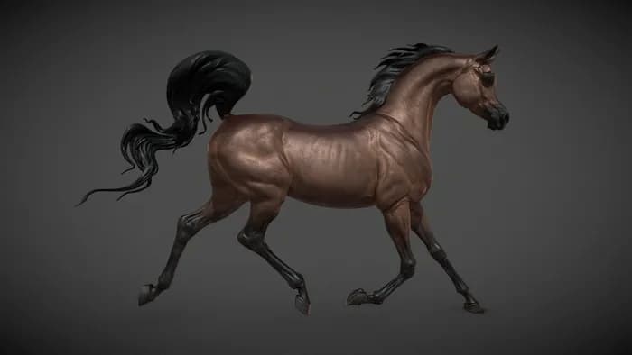 STL - arabian horse