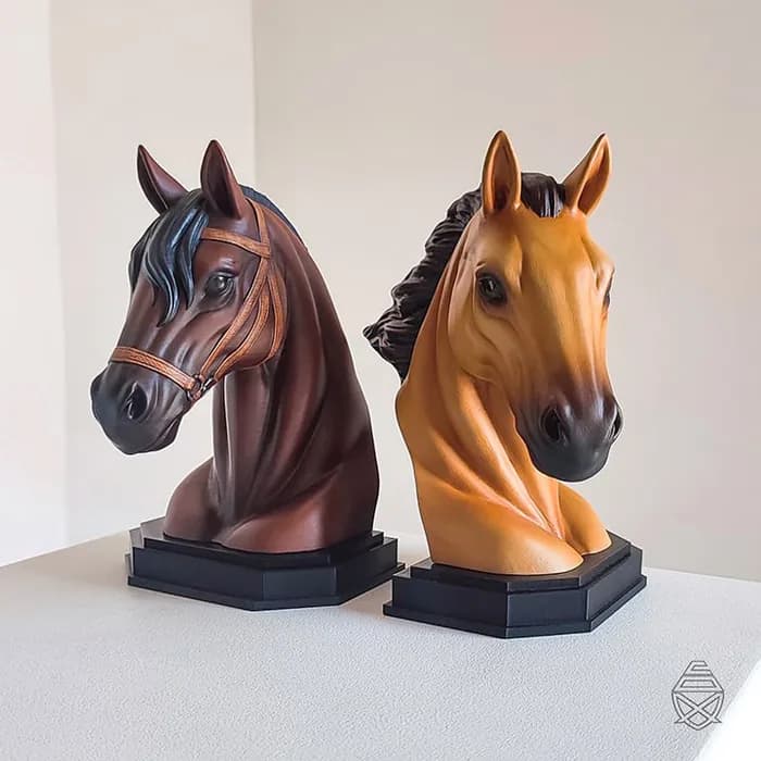 STL - horse wild and tamed