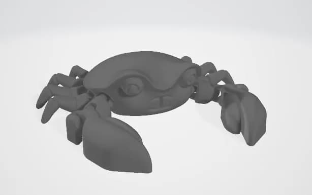 STL - articulated crab